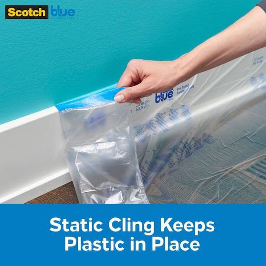 ScotchBlue™ 24" x 90ft. Painter's Tape & Plastic with Dispenser